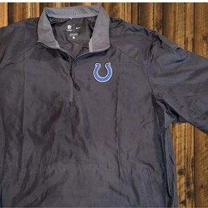 Nike NFL OnField Indianapolis Colts Vented Pullover Windbreaker Short Sleeve XL